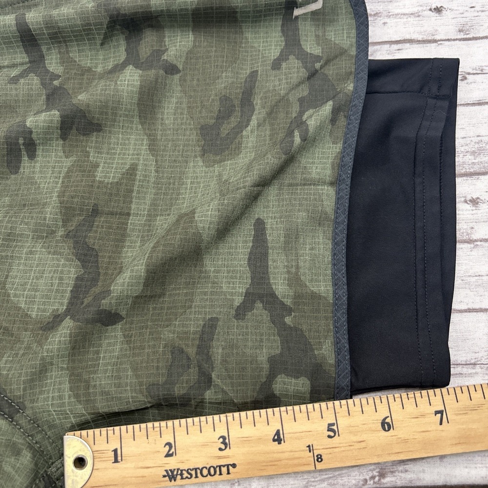 Vuori Stockton Shorts Mens L Camo Green Compression Lined Athletic Drawstring 6" - Picture 7 of 9